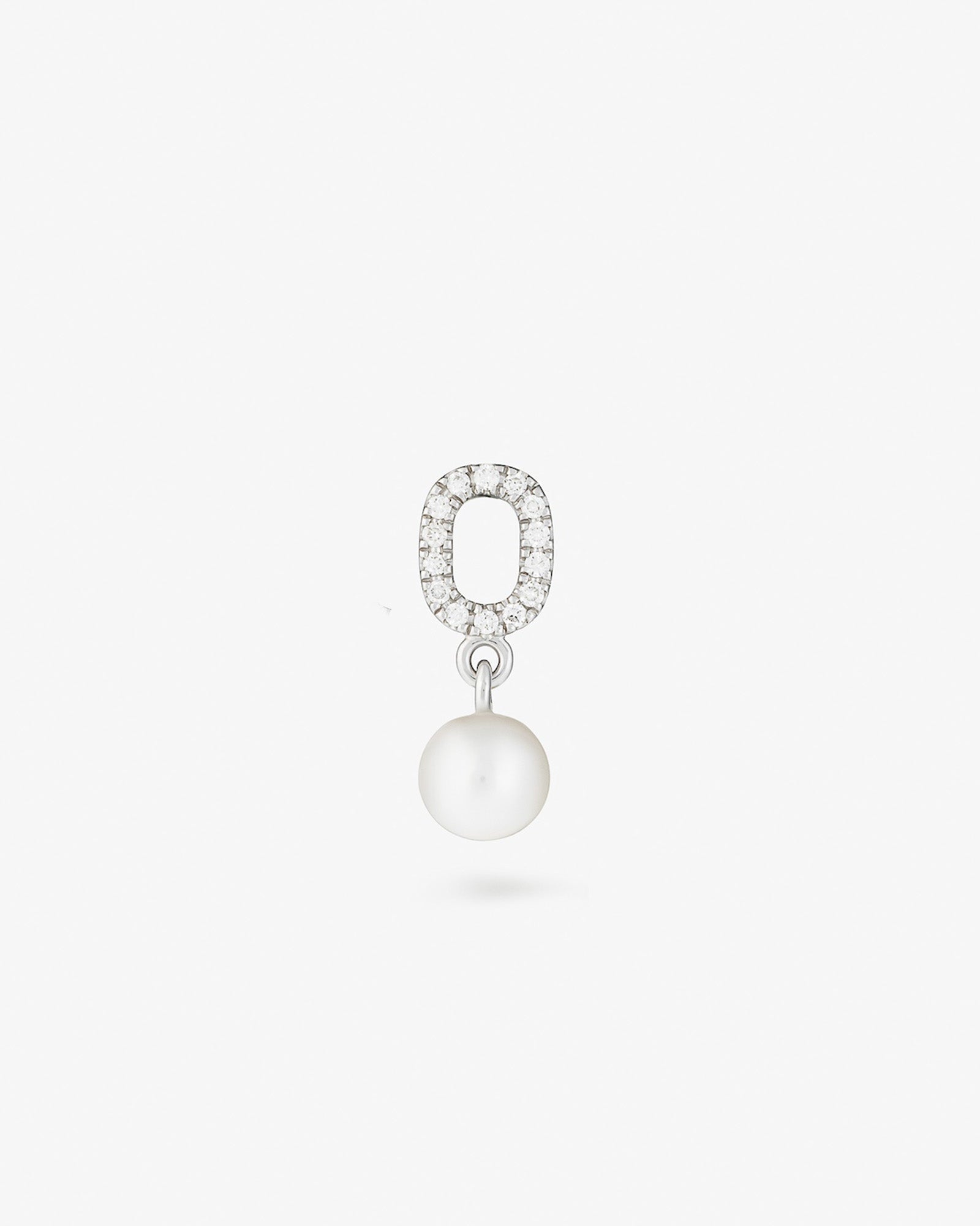 DIAMOND & PEARL PENDANT - WHITE GOLD