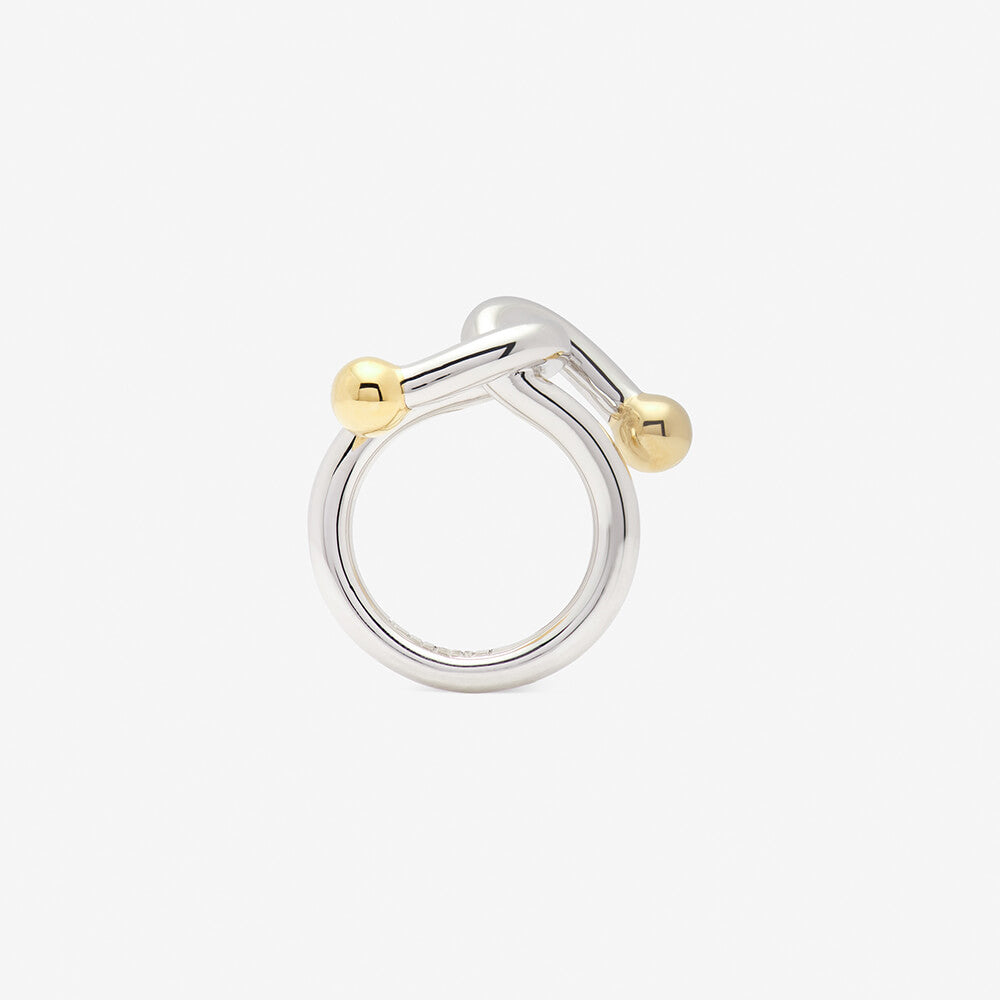 falcate ring in silver backside- ENNUI Atelier
