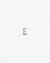petite letter stud white gold front - ENNUI Atelier